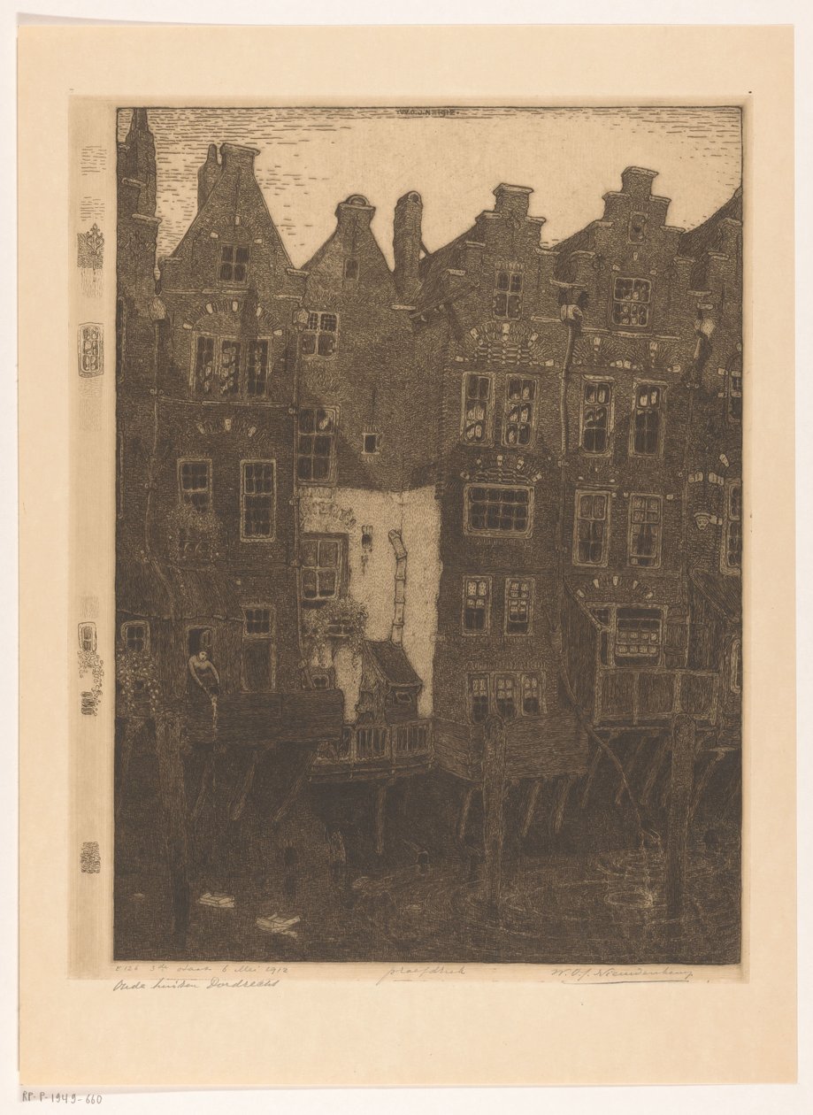Casas en el Voorstraatshaven en Dordrecht
El canal, Dordrecht (título original)
Casas antiguas, Dordrecht (título en el objeto) de Wijnand Otto Jan Nieuwenkamp (signed by artist)