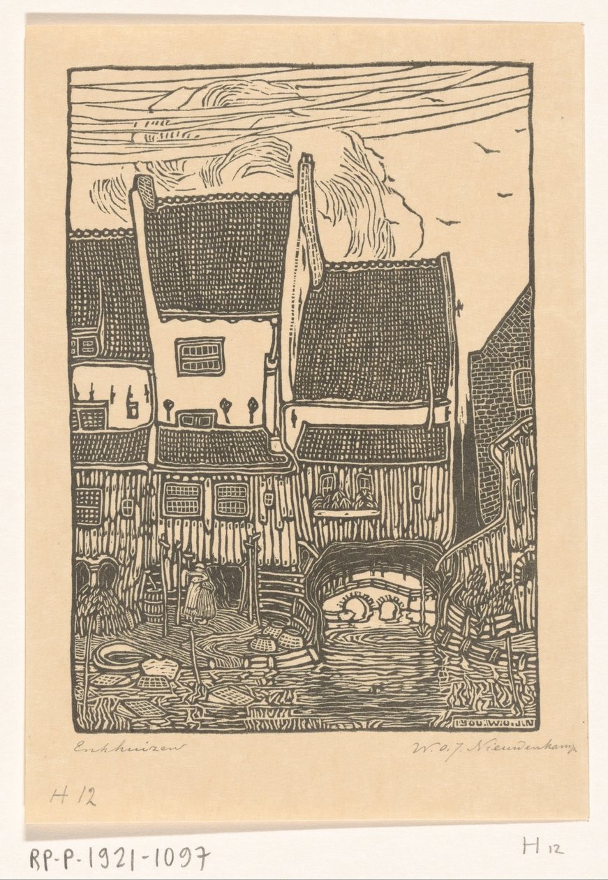 Casas en el puerto de Enkhuizen
Casas antiguas, Enkhuizen (título original) de Wijnand Otto Jan Nieuwenkamp (signed by artist)