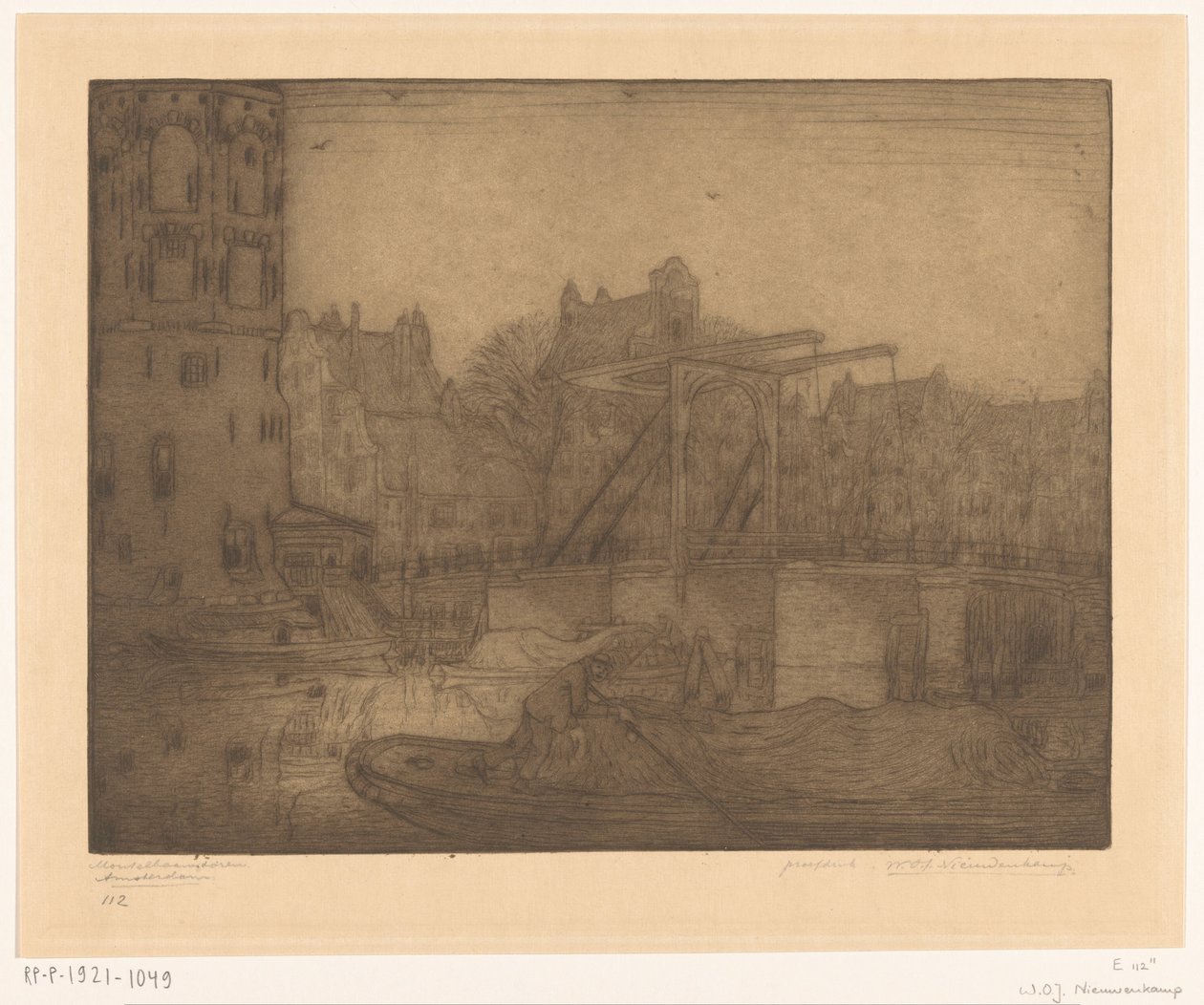 Montelbaanstoren, Ámsterdam (título original) de Wijnand Otto Jan Nieuwenkamp (signed by artist)