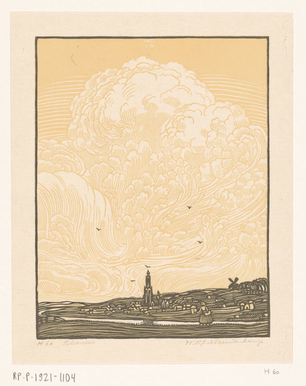 Rhenen (título original del objeto) de Wijnand Otto Jan Nieuwenkamp (signed by artist)