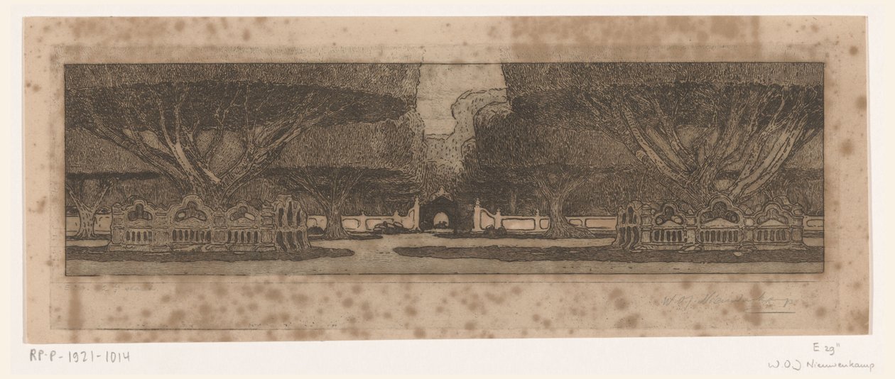 Árboles Waringin en el jardín del palacio del sultán en Yogyakarta
En el palacio del sultán (título original) de Wijnand Otto Jan Nieuwenkamp (signed by artist)