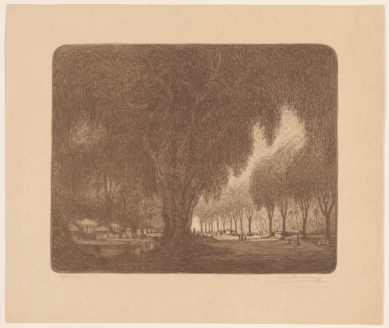 Weltevreden (título original del objeto) de Wijnand Otto Jan Nieuwenkamp (signed by artist)