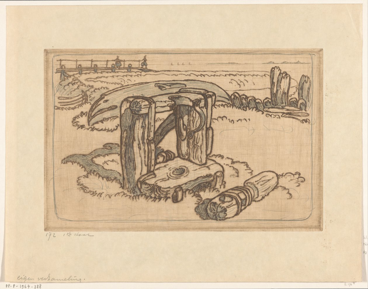 Cabrestante de madera en un muelle de Volendam
Esquina en un muelle, Volendam (título original) de Wijnand Otto Jan Nieuwenkamp