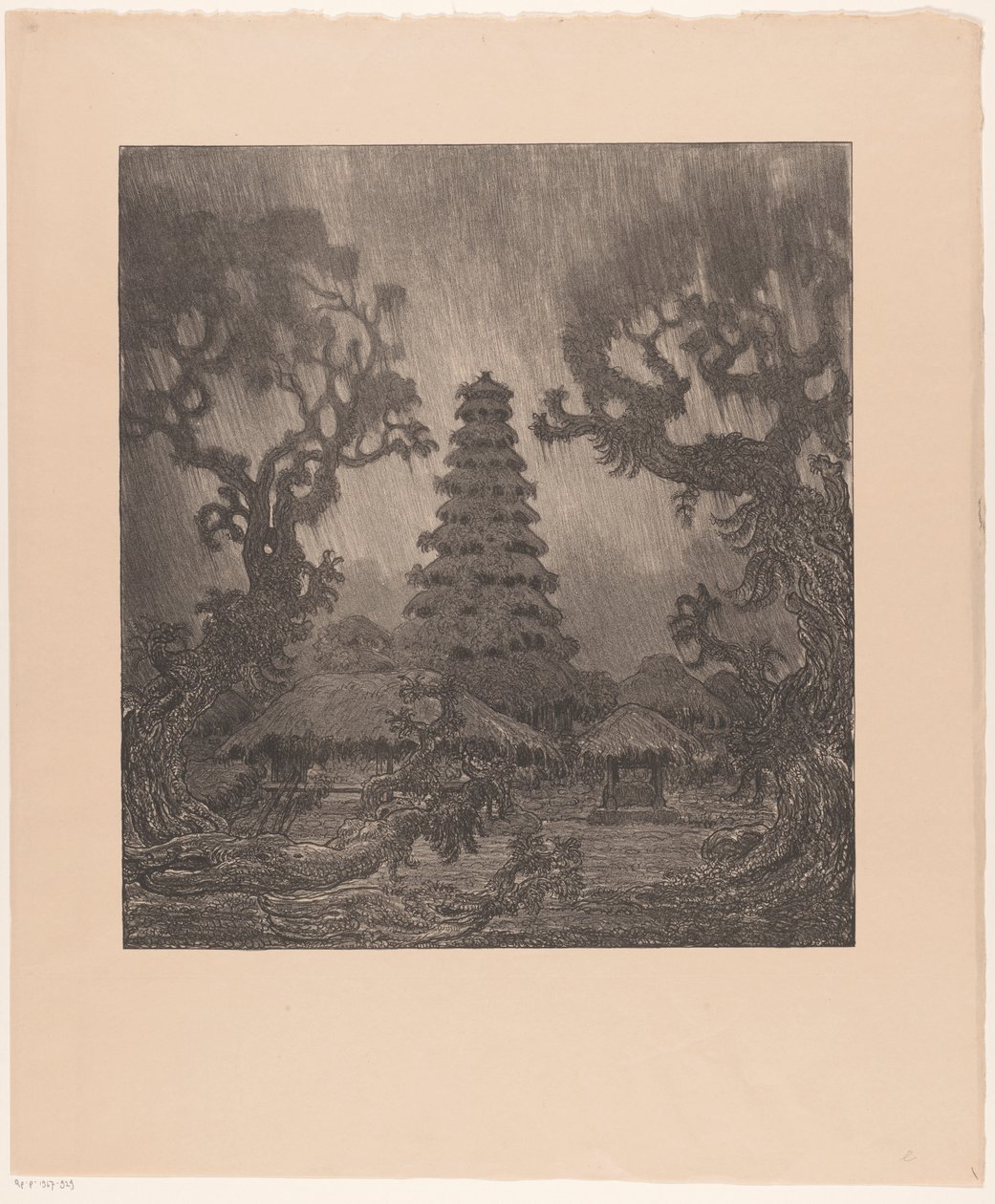 Pagoda bajo la lluvia
Un templo bajo la lluvia (título original) de Wijnand Otto Jan Nieuwenkamp