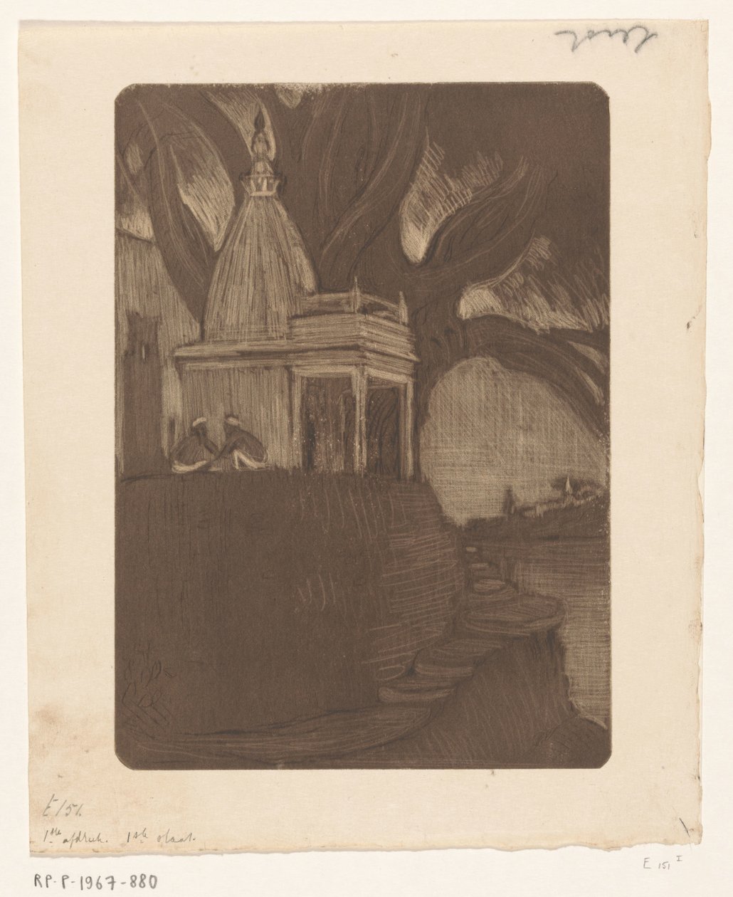 Templo de Benarés por la noche
Sunset, Benares (título original) de Wijnand Otto Jan Nieuwenkamp