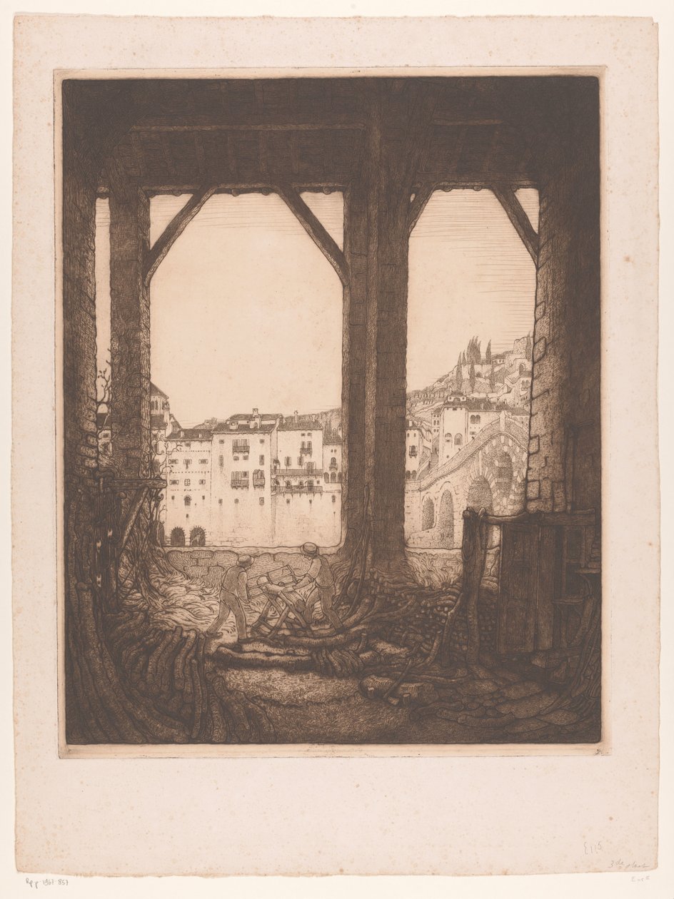 Dos hombres serrando en un taller de Verona
Verona (título original) de Wijnand Otto Jan Nieuwenkamp