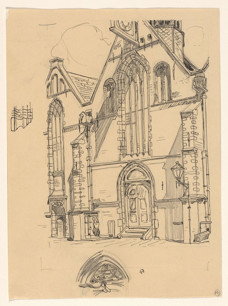 Fachada occidental de Noorderkerk en Hoorn de Wijnand Otto Jan Nieuwenkamp