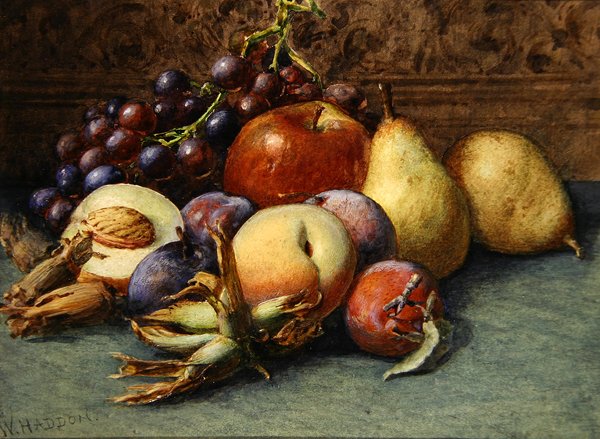 Naturaleza muerta de frutas de Wilberforce Haddon