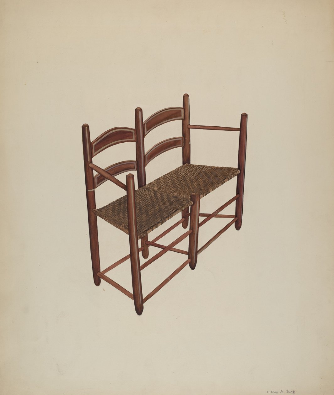 Silla de carreta de bueyes, c. 1939 de Wilbur M Rice