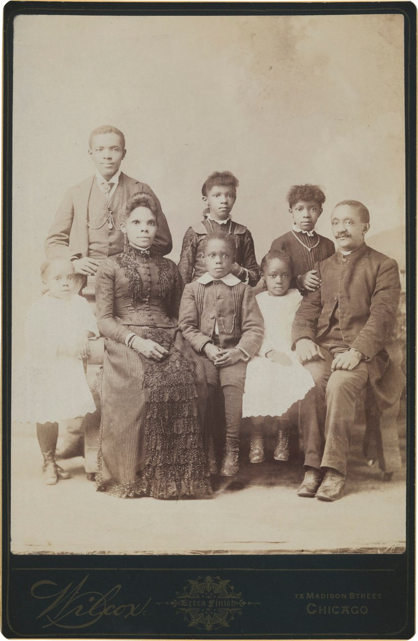 Retrato de familia,c. 1890 (foto) de Wilcox