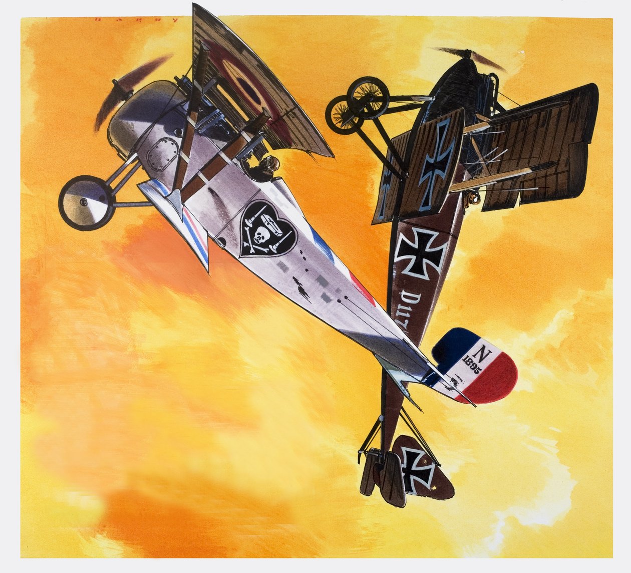 Fighting Frenchman, de "Into the Blue" (gouache sobre papel) de Wilf (20th century) Hardy