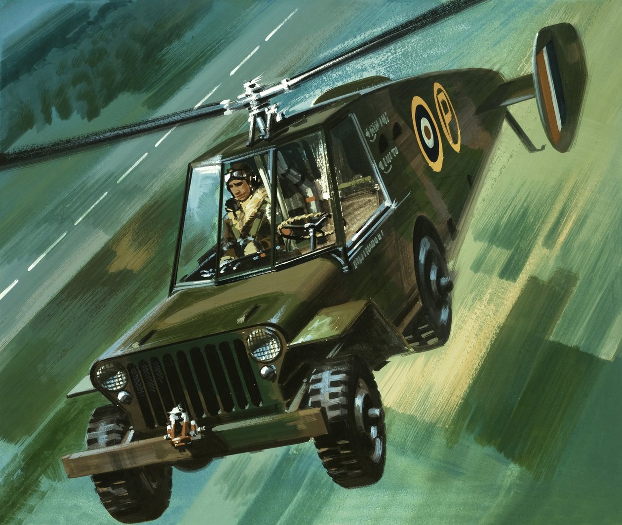 Hacia el azul: El Jeep Volador de Wilf (20th century) Hardy