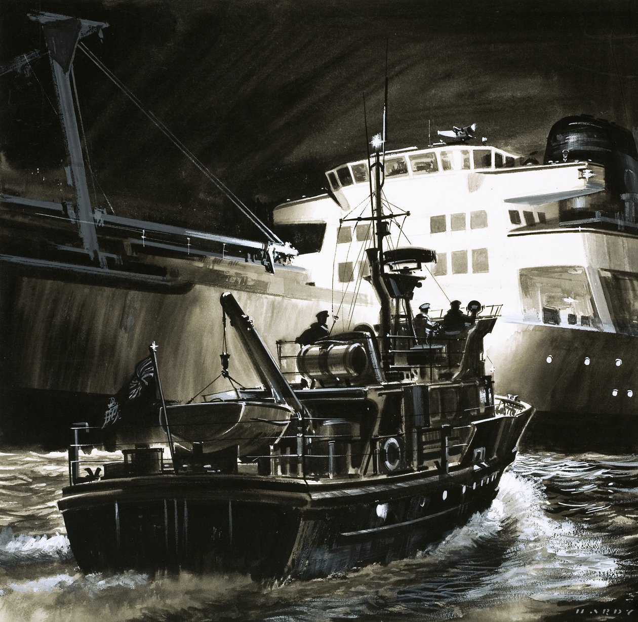 El estilo de vida británico: Los guardacostas de la Guardia Costera Británica de Wilf (20th century) Hardy