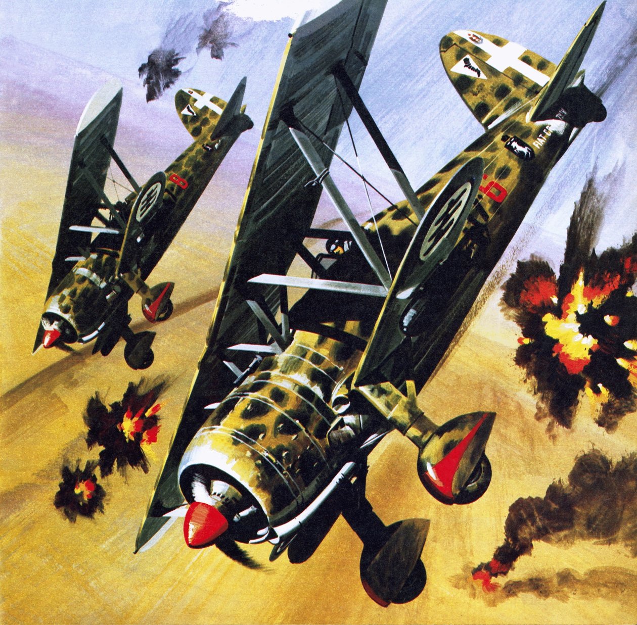 Dos Fiat CR 42 de Wilf (20th century) Hardy