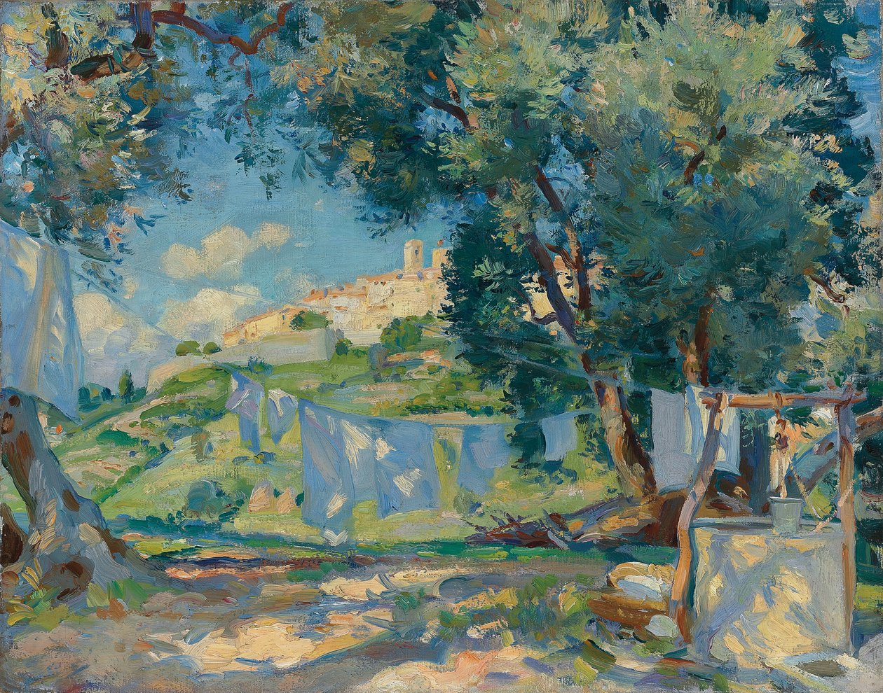 Una ligera brisa, Biot, Provenza de Wilfred Gabriel de Glehn