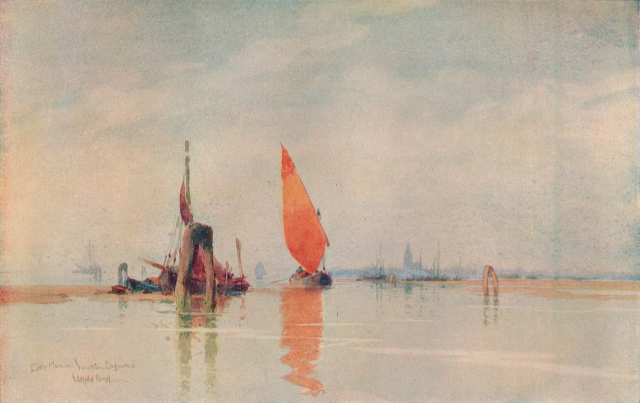 Madrugada. Lagunas venecianas, c1917 de Wilfrid Williams Ball