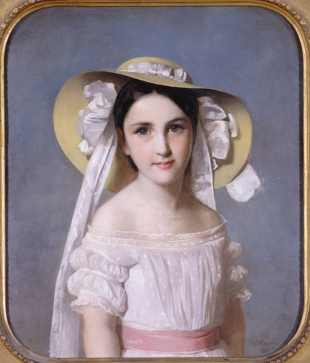Retrato de la Srta. Emily Leo, 1849 de Wilhelm Auguste Rudolf Lehmann