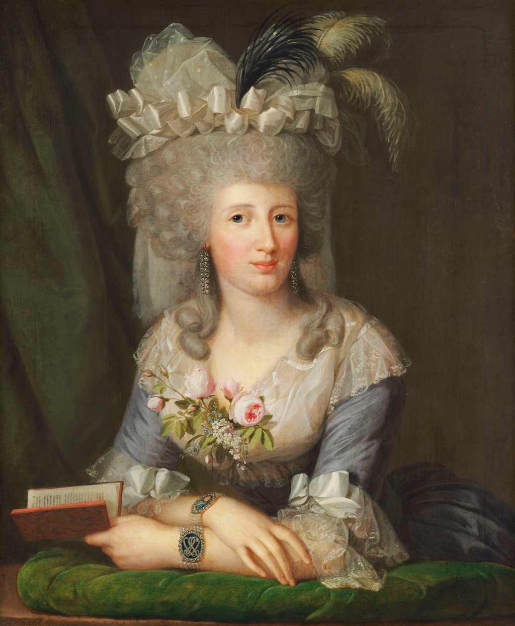 Retrato de Karoline von Schlotheim (1766-1847) de Wilhelm Böttner