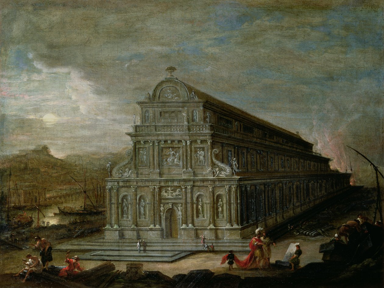 Las siete maravillas del mundo: El templo de Diana en Éfeso de Wilhelm van Ehrenberg