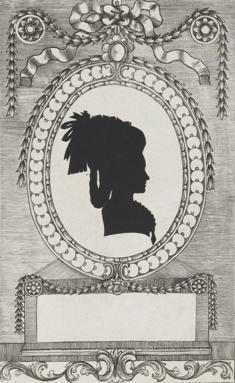 Silueta de la condesa Lodroni, 1784-1834 de Wilhelm Ackermann