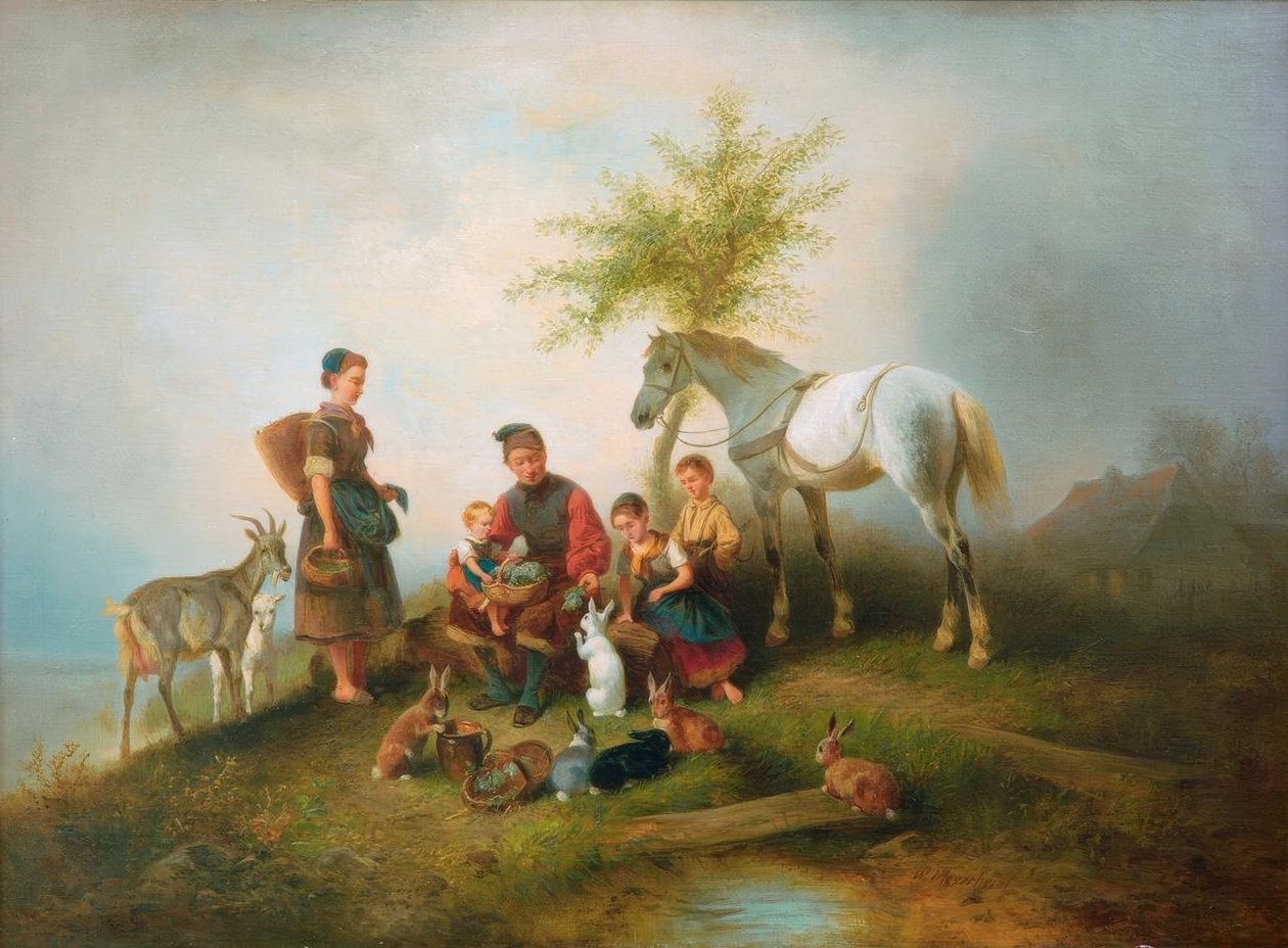 Hora de alimentar de Wilhelm Alexander Meyerheim
