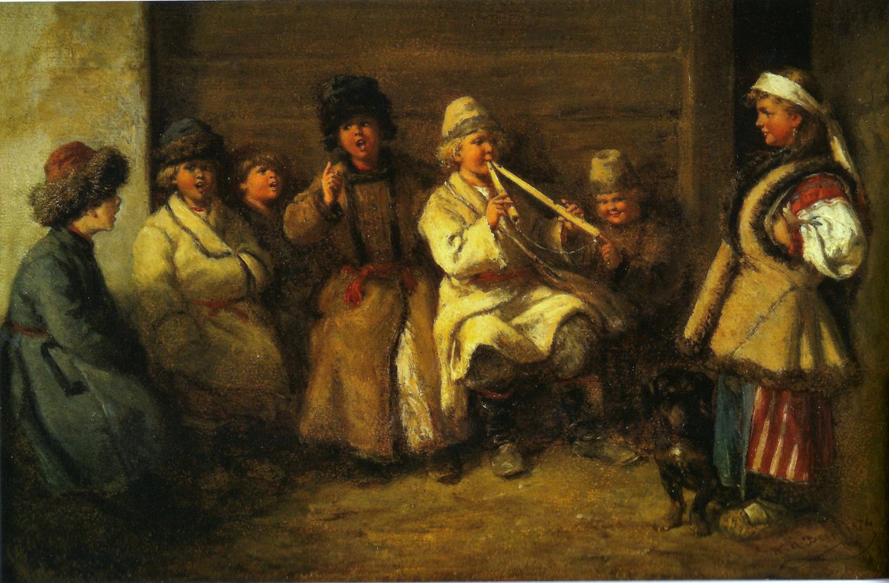 Niños cantando en Pascua de Wilhelm Amandus Beer