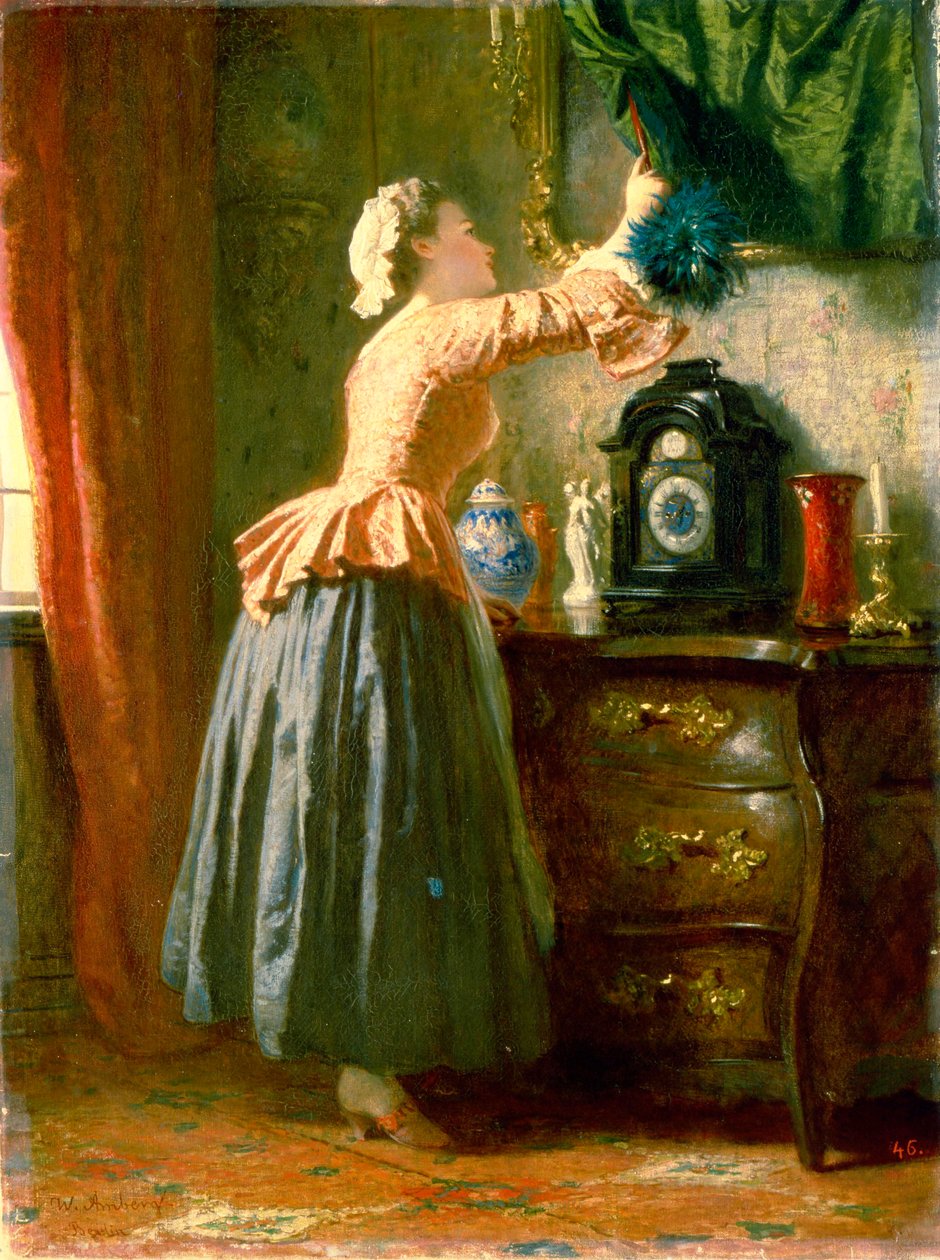 Una doncella, siglo XIX de Wilhelm Amberg