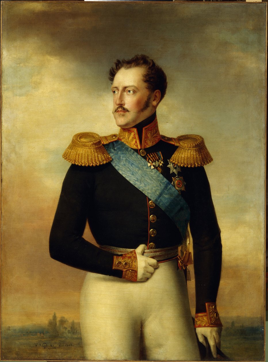 Retrato del emperador Nicolás I de Wilhelm August Golicke