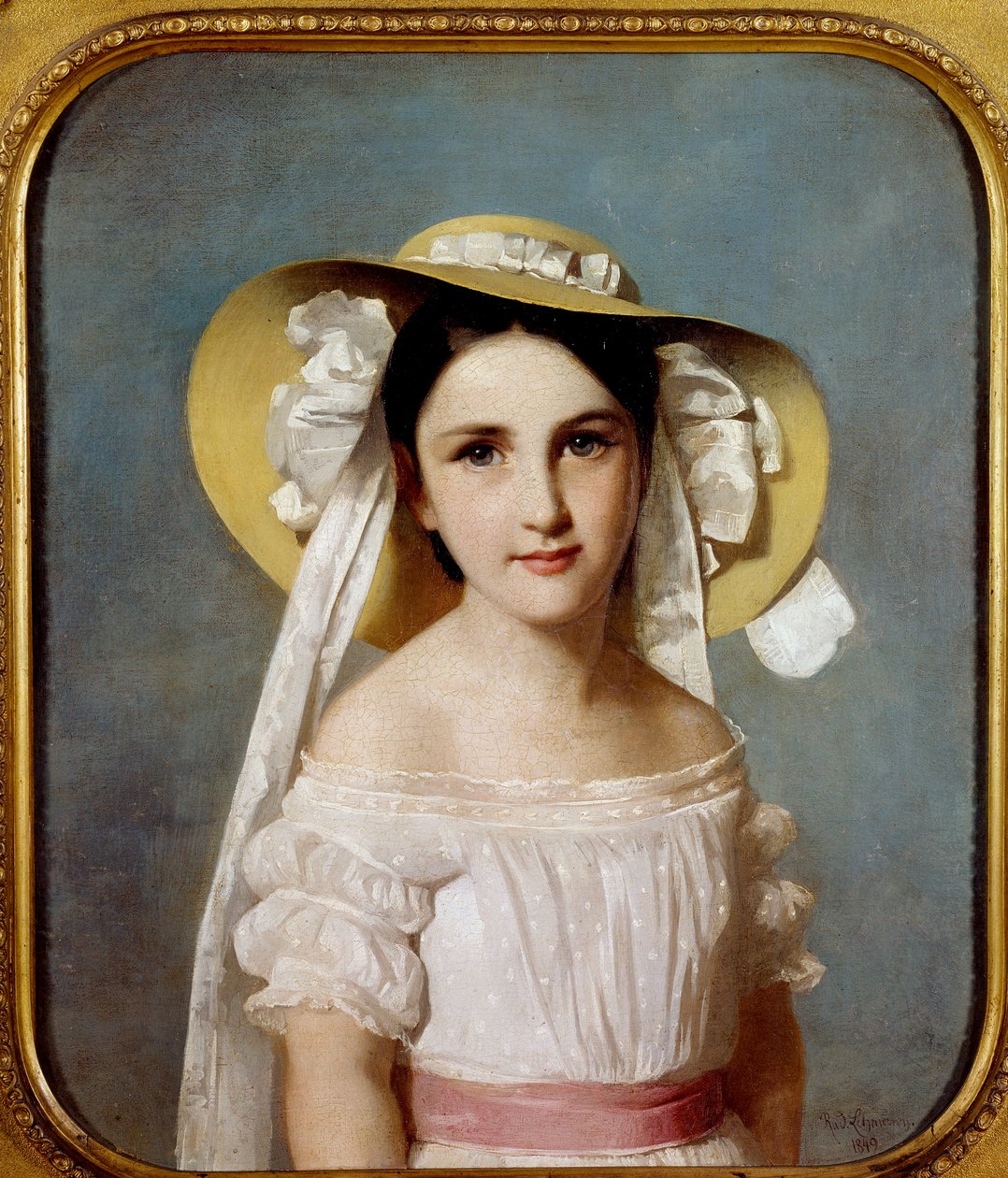 Retrato de la señorita Emily Leo. Retrato de una niña. de Wilhelm Auguste Rudolf Lehmann