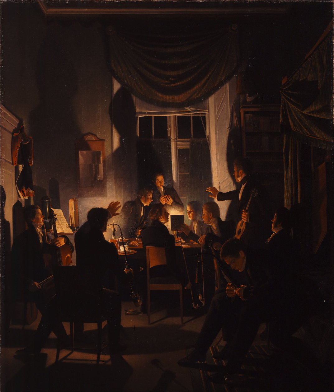 Una fiesta de fumadores de Wilhelm Bendz