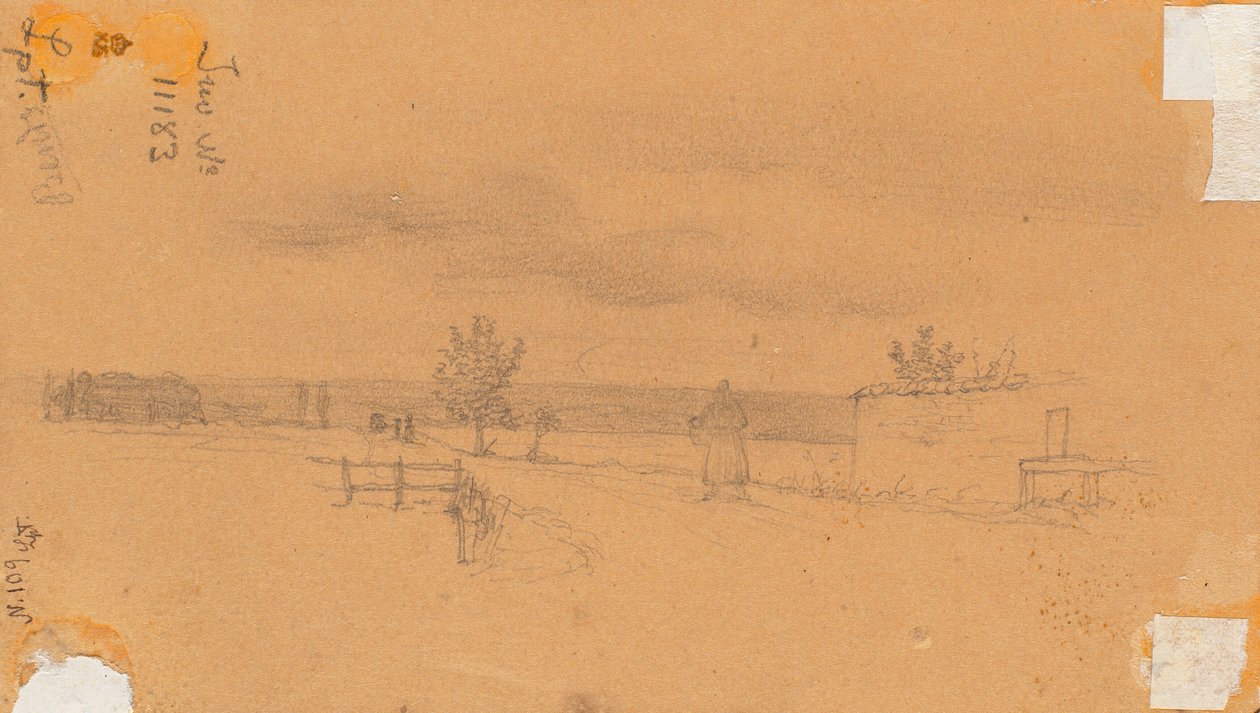 Landschaft mit gehender Figur de Wilhelm Bendz