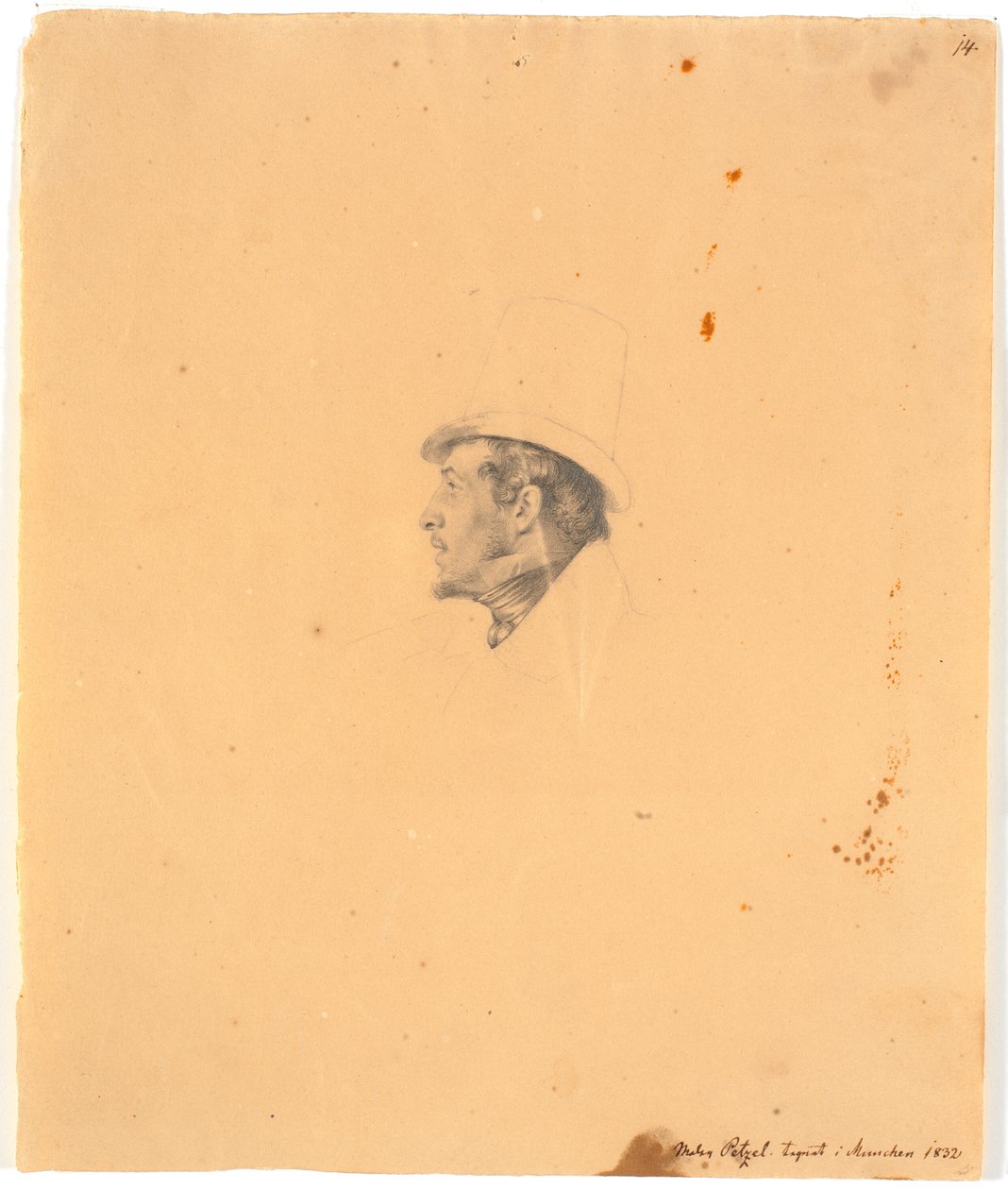 Porträt des Malers Joseph Petzl de Wilhelm Bendz