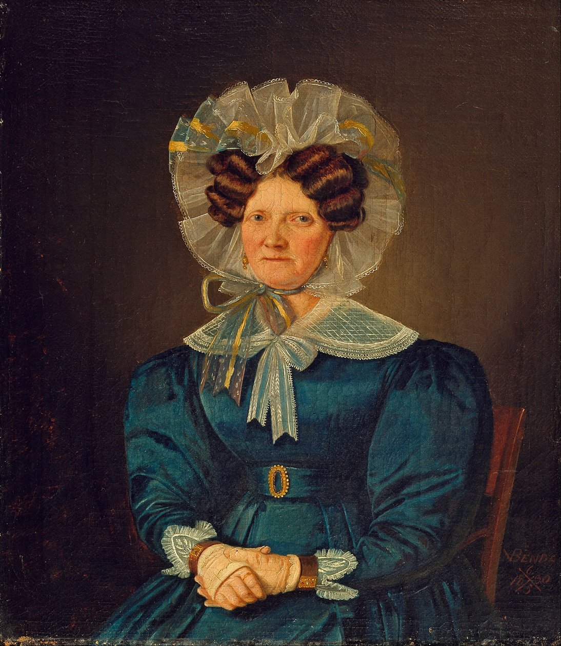 Retrato de Mette Sophie Fuglsang, tía del artista de Wilhelm Bendz