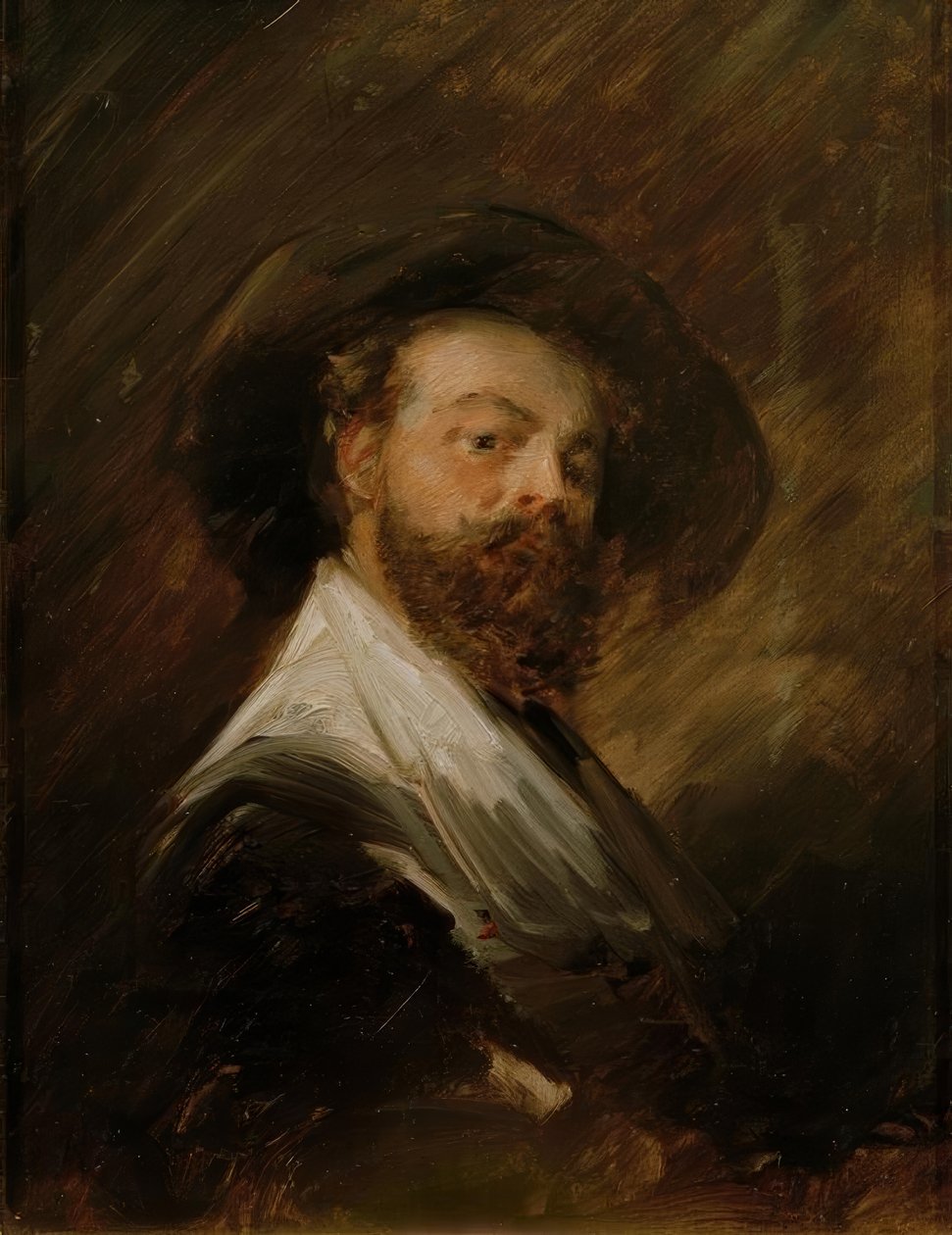 Autorretrato con traje holandés de Wilhelm Busch