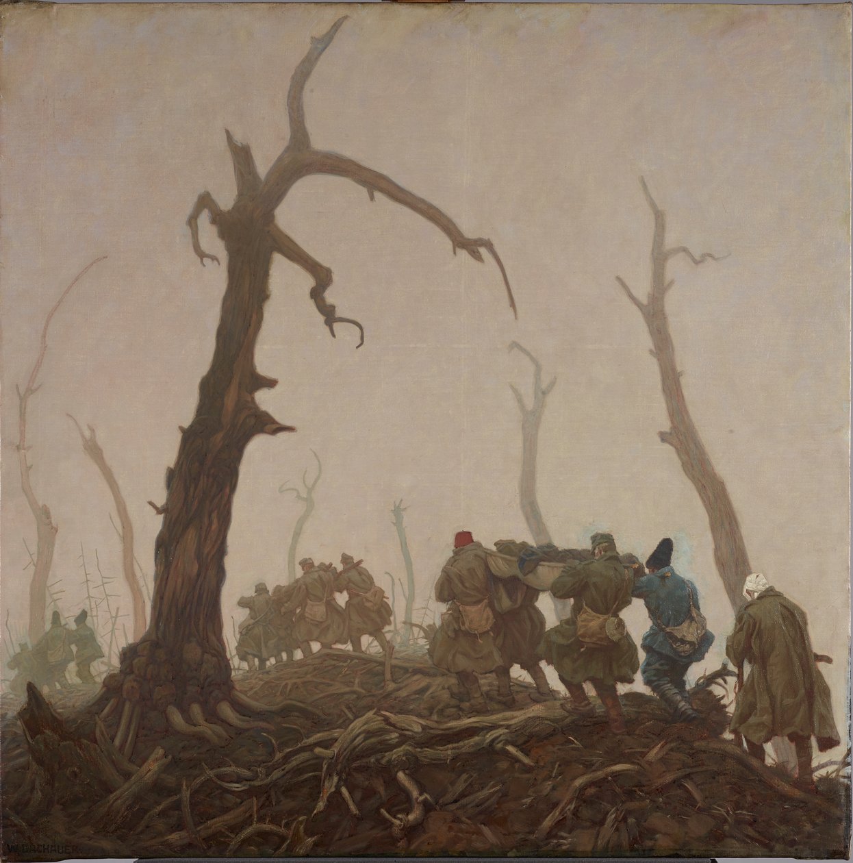 transporte herido de Wilhelm Dachauer