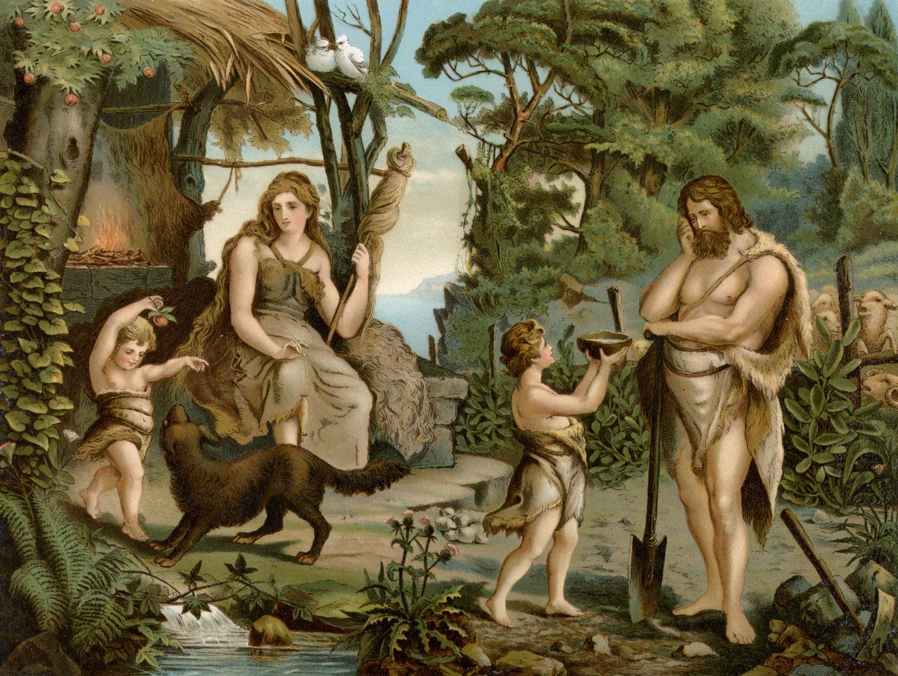Río de la Expulsión (litografía en color) de Wilhelm Ebbinghaus