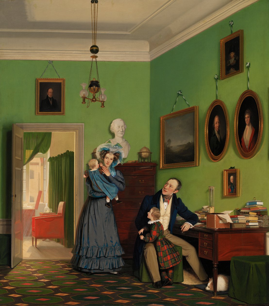 La familia Waagepetersen de Wilhelm Ferdinand Bendz