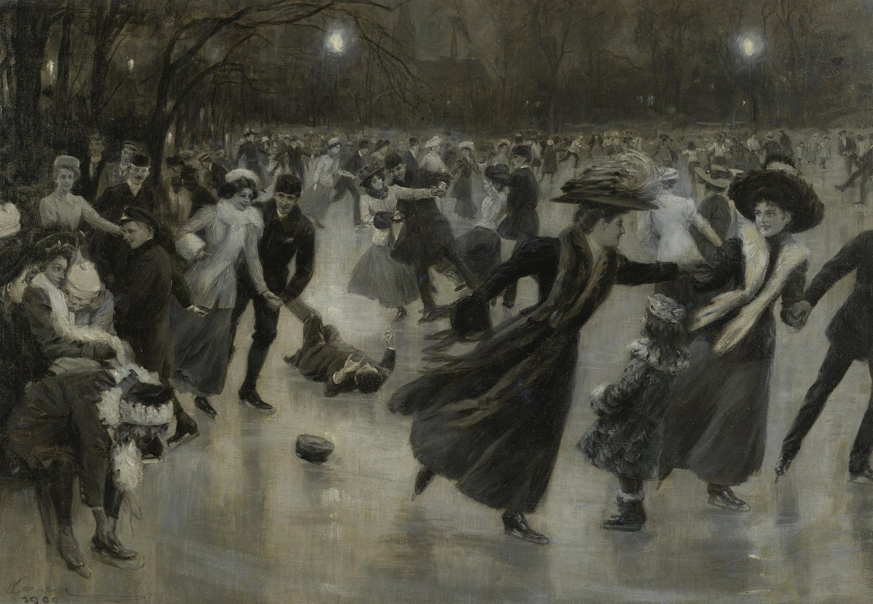 Fiesta en el hielo, 1909 de Wilhelm Gause