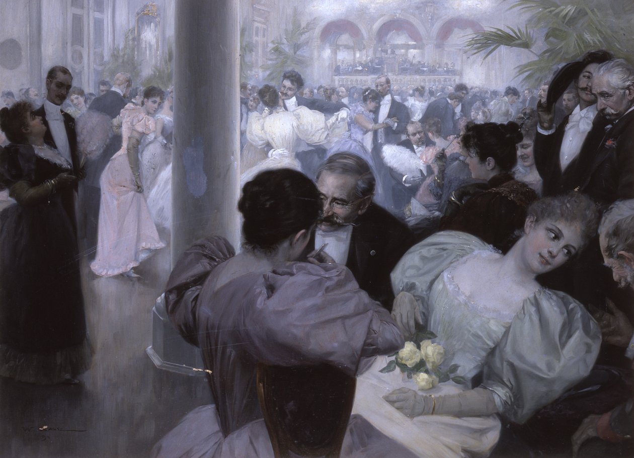 Reunion im Kurhaus (Baile en la Casa Spa) de Wilhelm Gause