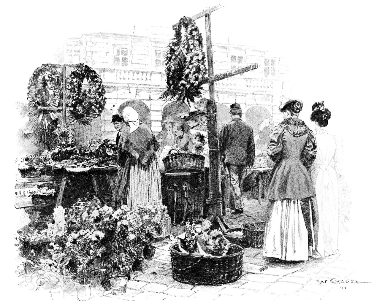 El Mercado de Flores, 1901 de Wilhelm Gause
