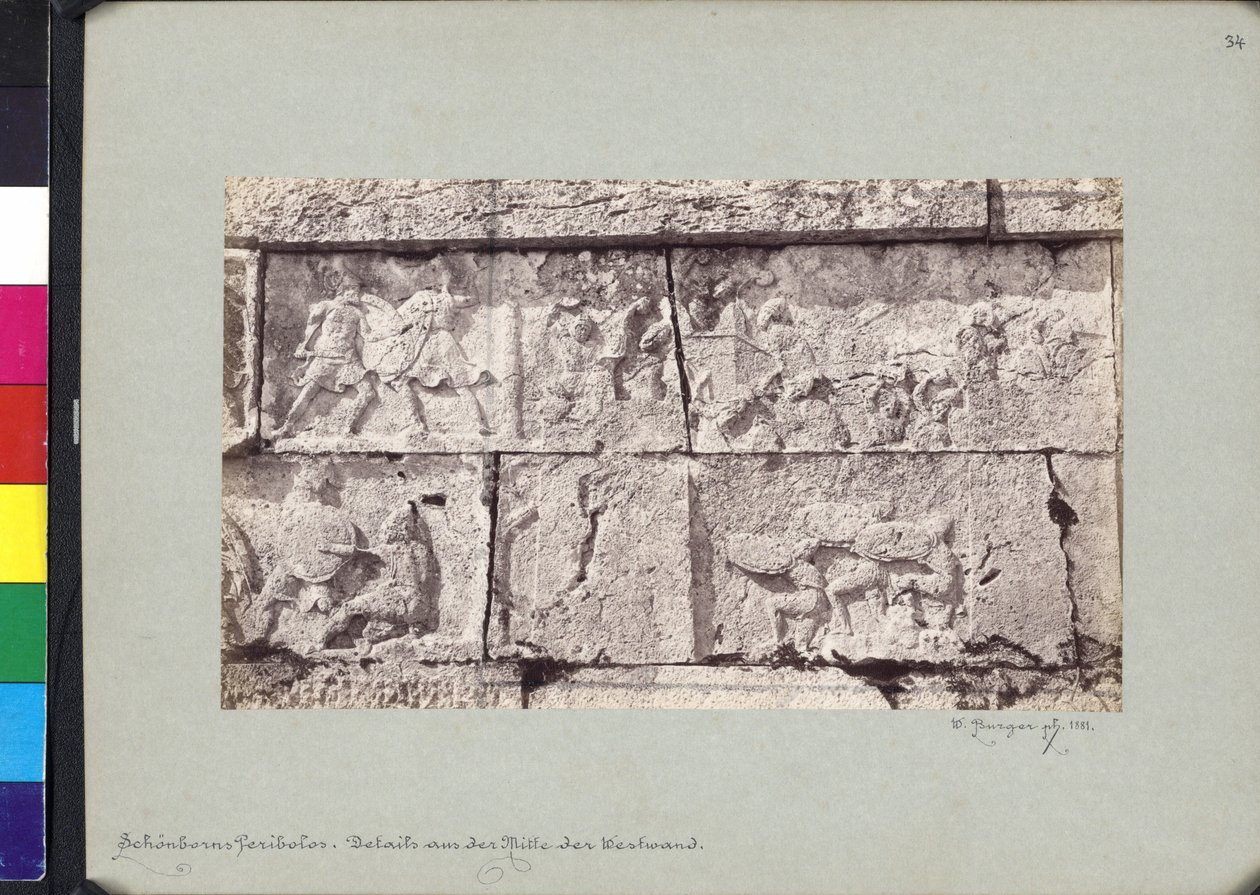 Detalle del friso del Heroon de Trysa de Wilhelm J. Burger