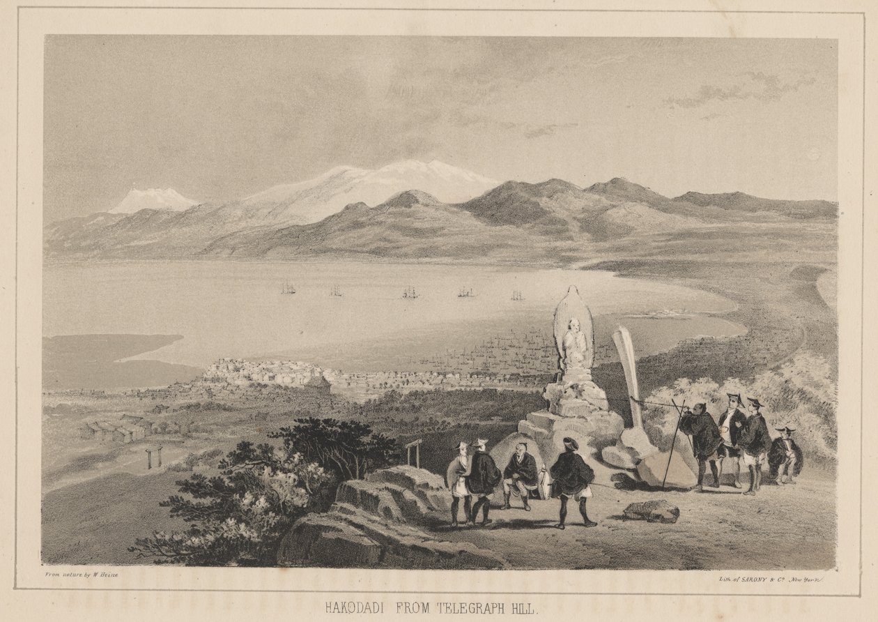 Hakodadi desde Telegraph Hill de Wilhelm Joseph Heine