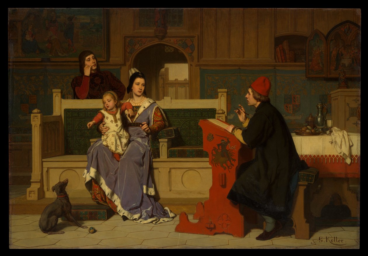 Hugo van der Goes pinta el retrato de María de Borgoña de Wilhelm Koller