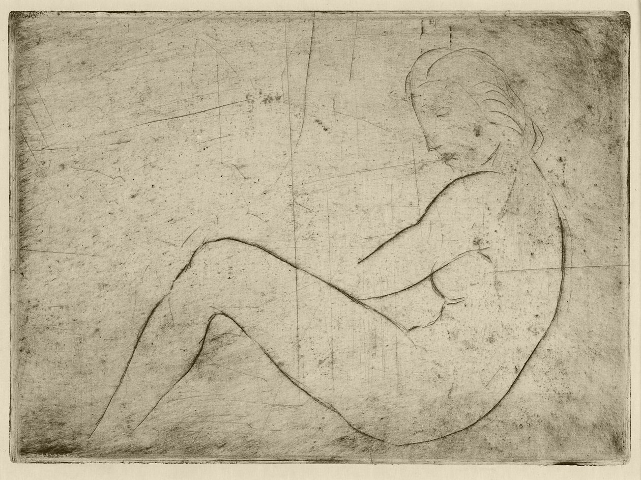 Liegender Akt (Meeresstimmung, 1910 de Wilhelm Lehmbruck