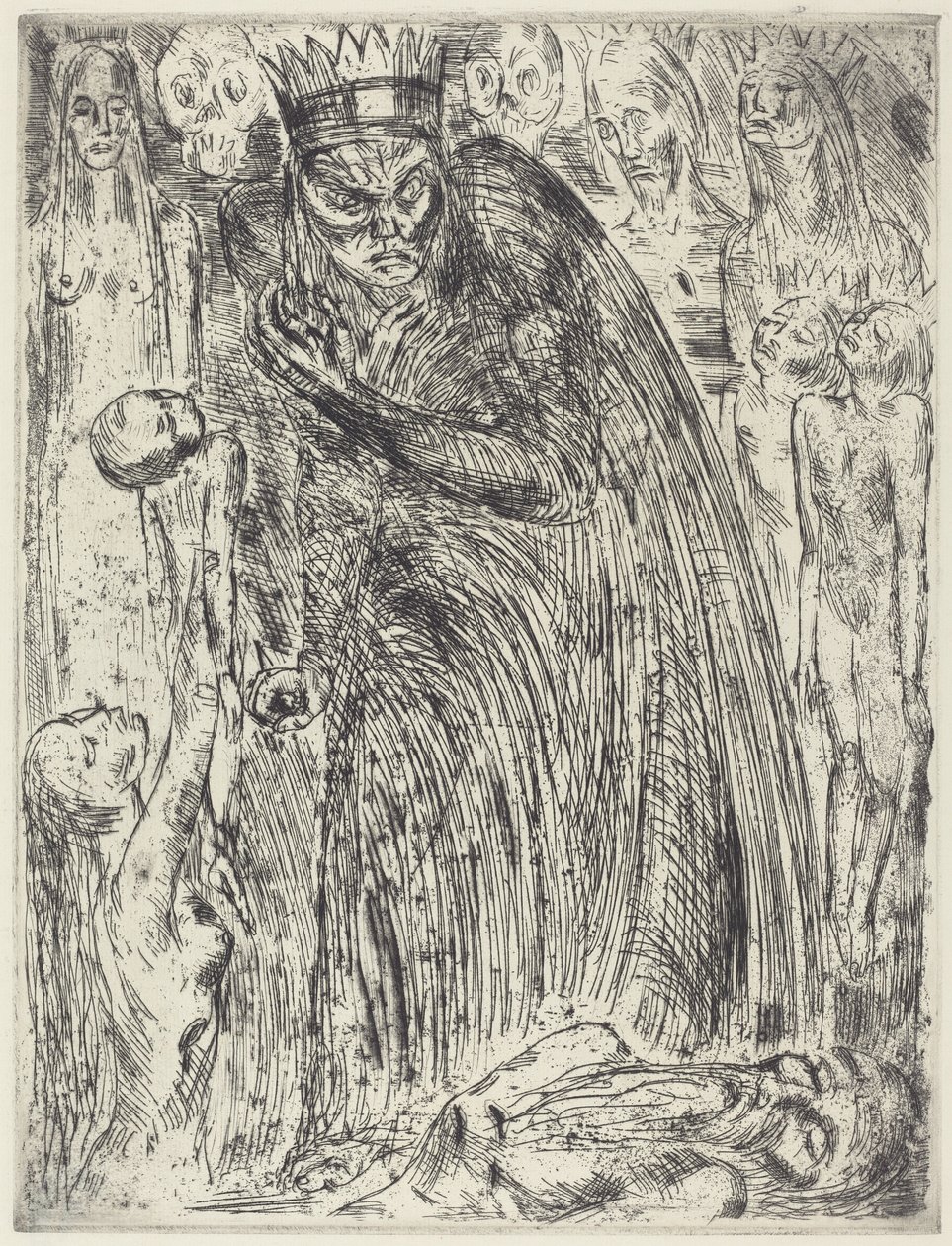 Macbeth V (La visión de Lady Macbeth) de Wilhelm Lehmbruck