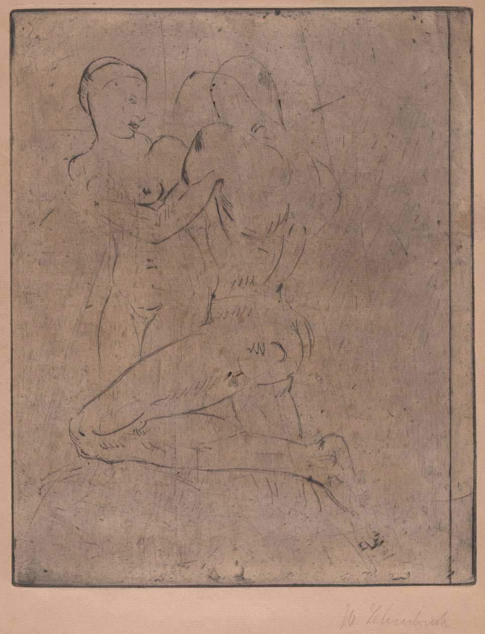 Violación II de Wilhelm Lehmbruck