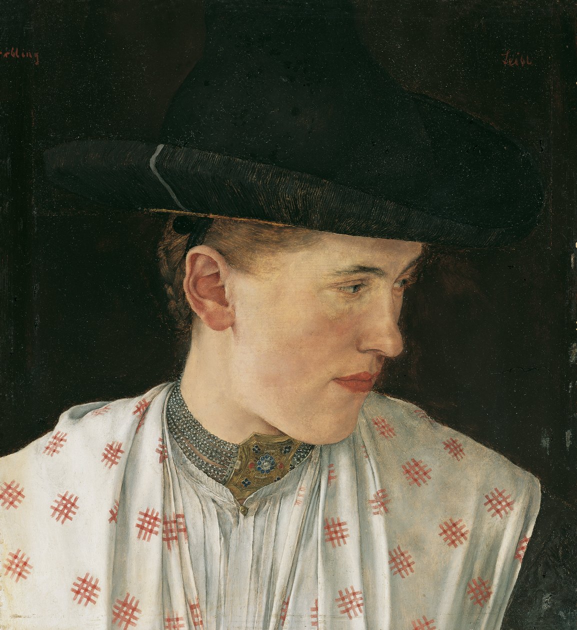 cabeza de una campesina de Wilhelm Maria Hubertus Leibl