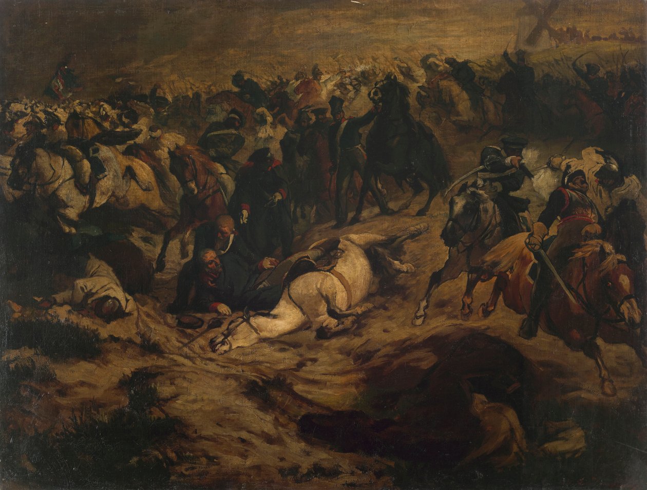 Blücher es herido cerca de Ligny de Wilhelm Lindenschmit der Jüngere