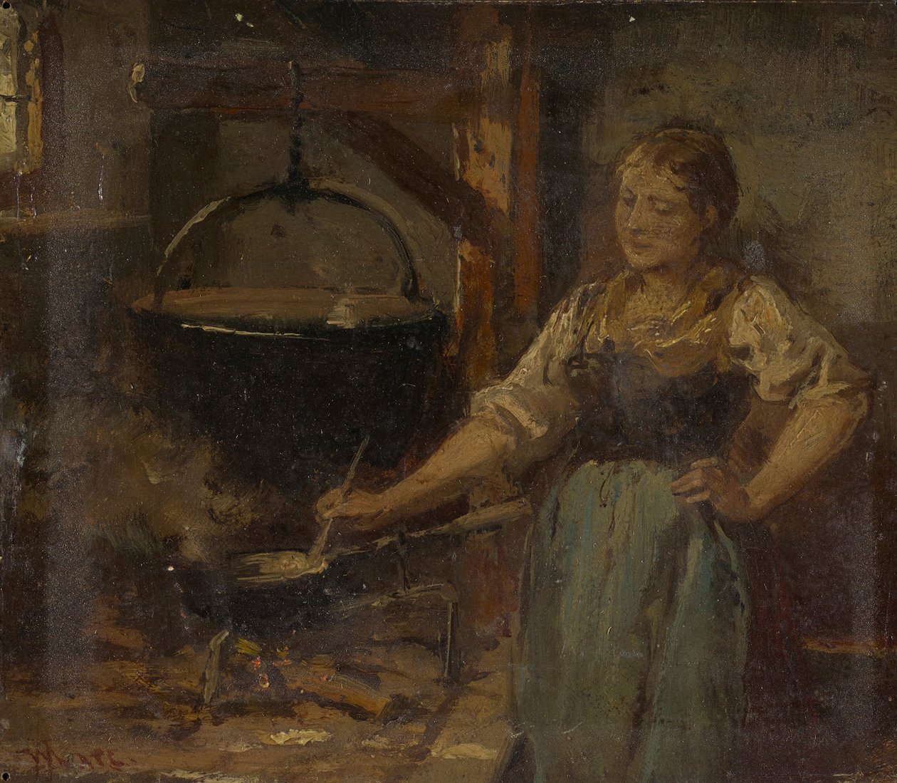 interiores campesinos de Wilhelm Marc