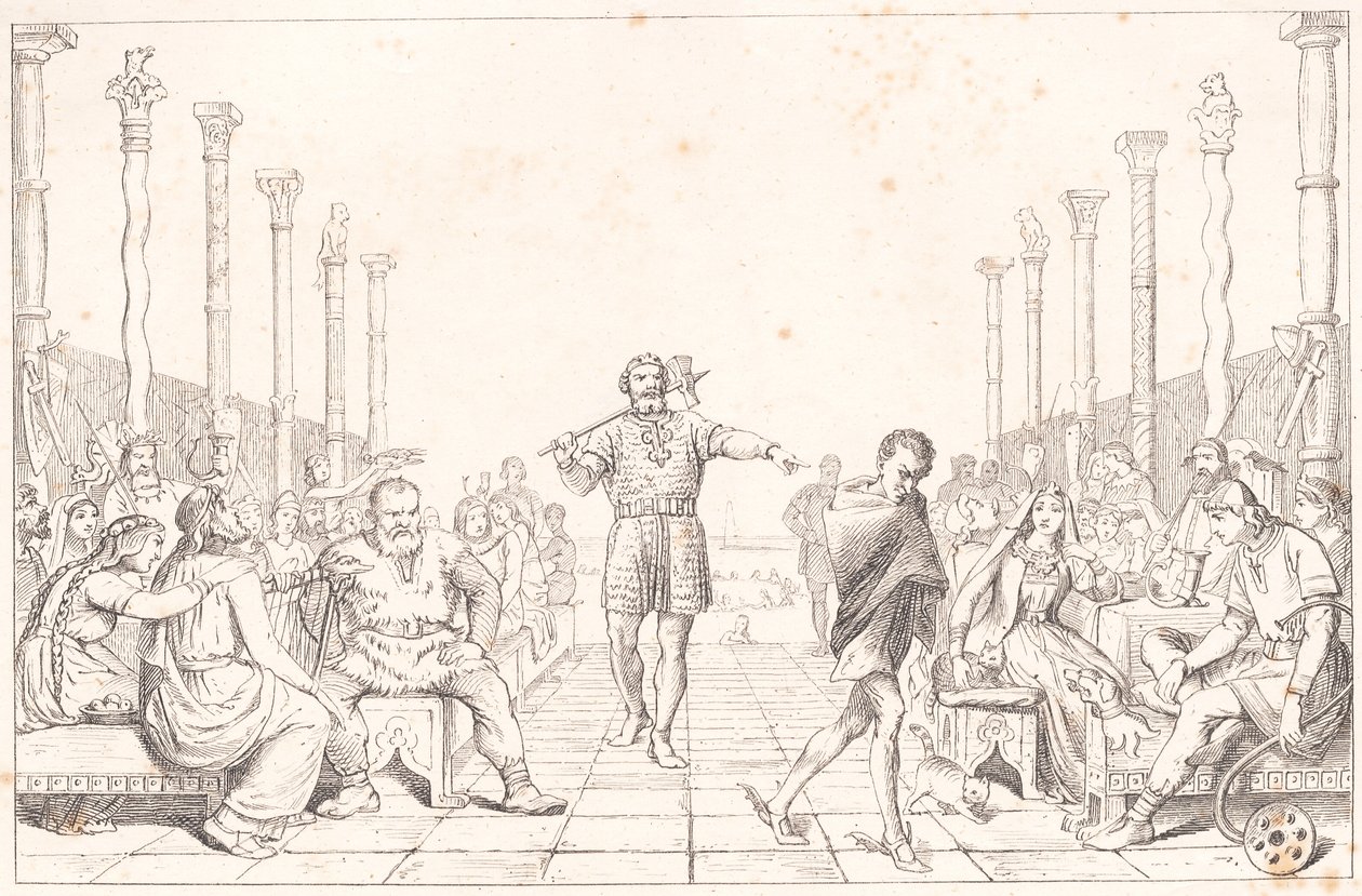El banquete de Ægir de Wilhelm Marstrand